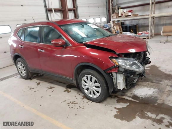 2015 Nissan Rogue SV with VIN KNMAT2MT8FP588094, listed as a IAAI auction lot 41748251 with 134,120 mi miles. Bid and sale history available at carsss.com. Image 1.