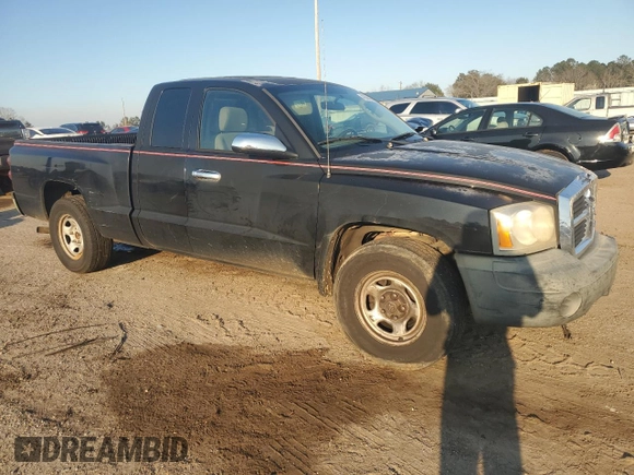 2006 Dodge Dakota ST with VIN 1D7HE22K36S702590, listed as a Copart auction lot 46365955 with 237,988 mi miles and Salvage Title. Bid and sale history available at DreamBid. Image 4.