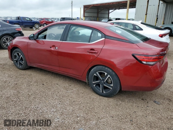 2024 Nissan Sentra SV with VIN 3N1AB8CV6RY350310, listed as a Copart auction lot 54760875 with 37,307 mi miles and Clean Title. Bid and sale history available at DreamBid. Image 2.