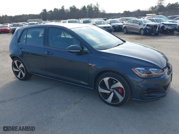 2020 Volkswagen Golf GTI S with VIN 3VW5T7AU2LM016822, listed as a IAAI auction lot 38954004 with 48,765 mi miles. Bid and sale history available at carsss.com. Image 1.