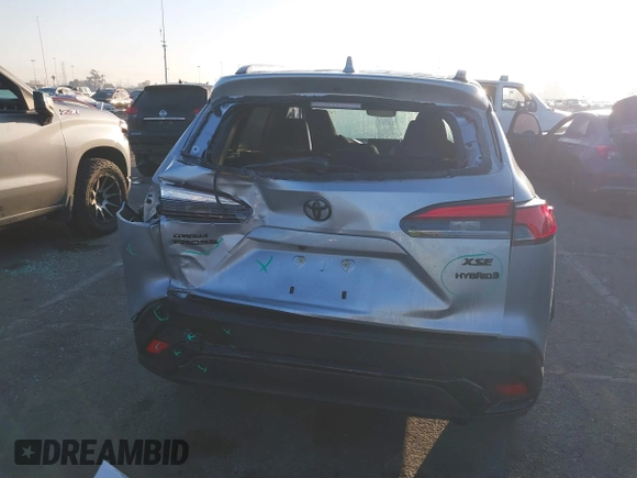 2024 Toyota Corolla Cross Hybrid S with VIN 7MUFBABG3RV042764, listed as a IAAI auction lot 41631118 with 12,718 mi miles and . Bid and sale history available at DreamBid. Image 16.