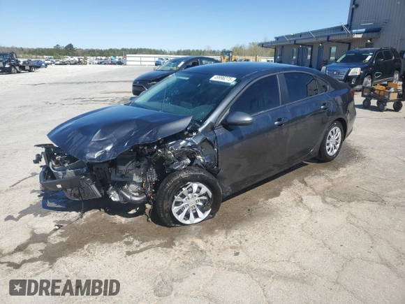 2024 Kia Forte LXS with VIN 3KPF24AD7RE821873, listed as a Copart auction lot 49996275 with 0 mi miles and Salvage Title. Bid and sale history available at carsss.com. Image 1.