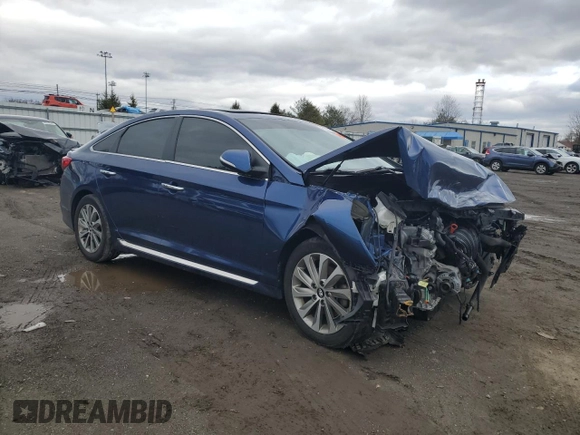 2016 Hyundai Sonata Sport with VIN 5NPE34AF8GH331381, listed as a Copart auction lot 48111485 with Not Provided miles and Salvage Title. Bid and sale history available at DreamBid. Image 4.