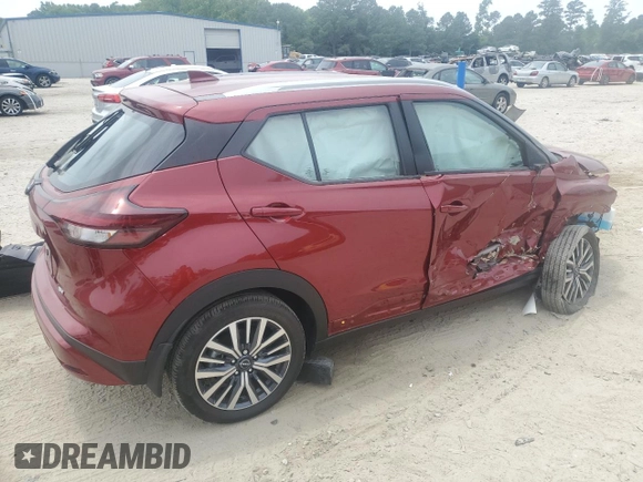 2024 Nissan Kicks SV z VIN 3N1CP5CV2RL496841, wystawiony jako Copart lot #59735815 z przebiegiem 1 536 mil mil oraz Szkoda całkowita • Salvage title. Historia ofert i sprzedaży dostępna na DreamBid. Obrazek 3.
