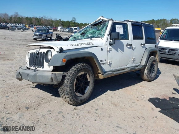 2017 Jeep Wrangler Unlimited Sport with VIN 1C4BJWDG7HL520402, listed as a IAAI auction lot 41730109 with 152,478 mi miles. Bid and sale history available at carsss.com. Image 2.