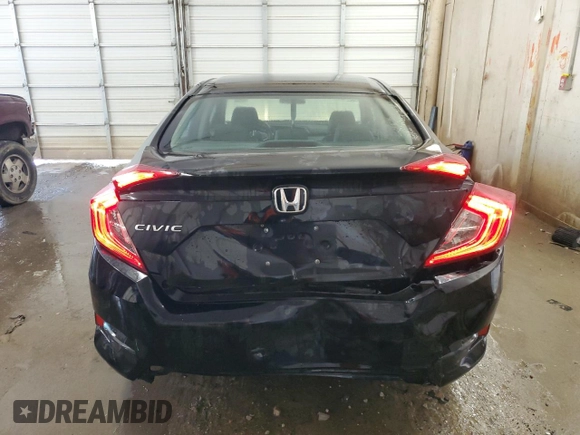 2016 Honda Civic EX with VIN 19XFC2F70GE023085, listed as a Copart auction lot 54716635 with 208,461 mi miles and Salvage Title. Bid and sale history available at DreamBid. Image 6.