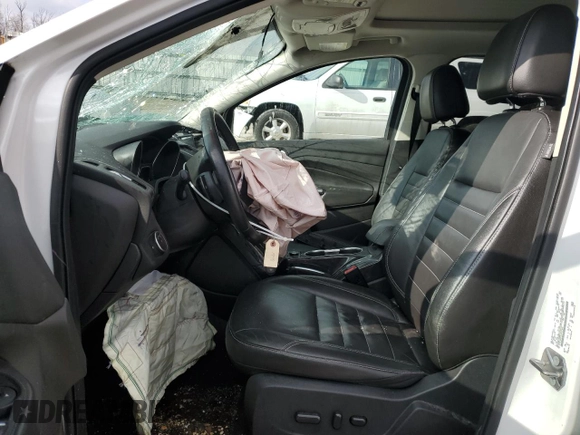 2015 Ford Escape Titanium with VIN 1FMCU0J93FUCO7834, listed as a Copart auction lot 46809885 with Not Provided miles and Salvage Title. Bid and sale history available at DreamBid. Image 7.