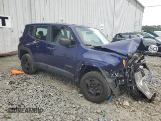 2017 Jeep Renegade Sport with VIN ZACCJBAB3HPF51079, listed as a Copart auction lot 63201625 with Not provided miles and Salvage title. Bid and sale history available at DreamBid. Image 4.