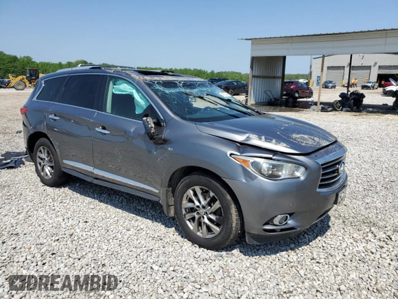 2015 Infiniti QX60 with VIN 5N1AL0MM8FC501858, listed as a Copart auction lot 54872445 with 175,937 mi miles and Salvage title. Bid and sale history available at DreamBid. Image 4.