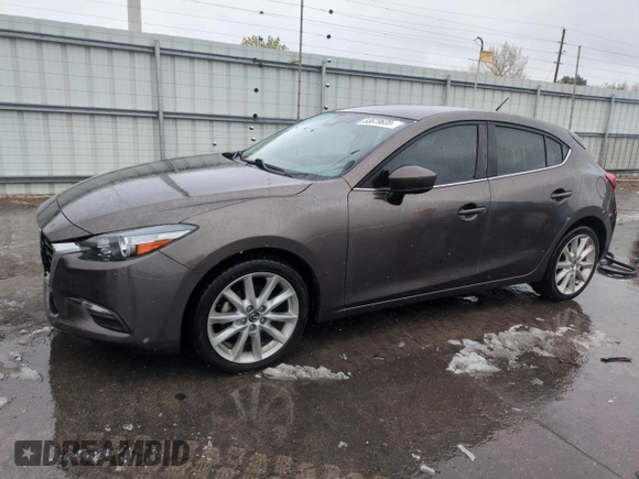 2017 Mazda 3 Touring with VIN 3MZBN1L70HM117494, listed as a Copart auction lot 53679635 with 127,751 mi miles and Salvage Title. Bid and sale history available at DreamBid. Image 1.