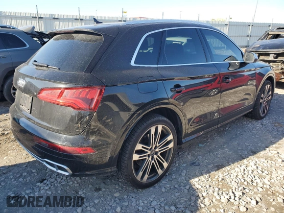 2018 Audi SQ5 Prestige with VIN WA1C4AFY8J2240580, listed as a Copart auction lot 82653194 with 72,600 mi miles and Salvage Title. Bid and sale history available at DreamBid. Image 3.