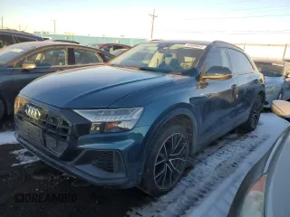 2021 Audi Q8 Premium Plus with VIN WA1EVAF18MD043734, listed as a Copart auction lot 42609045 with 97,147 mi miles and Salvage Title. Bid and sale history available at carsss.com. Image 1.