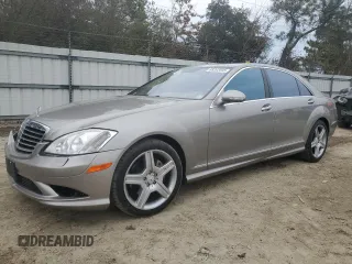 2008 Mercedes-Benz S 550 with VIN WDDNG71X48A237527, listed as a Copart auction lot 89262035 with 75,839 mi miles and Salvage Title. Bid and sale history available at DreamBid. Image 1.