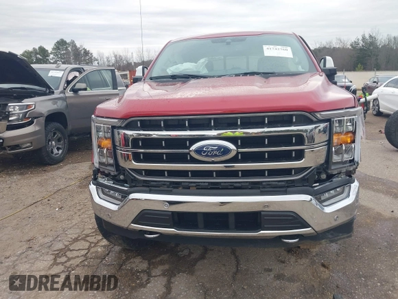 2021 Ford F-150 XL with VIN 1FTFW1E86MKD88763, listed as a IAAI auction lot 41742760 with 54,504 mi miles. Bid and sale history available at carsss.com. Image 6.