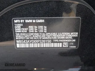2024 BMW M3 Competition xDrive z VIN WBS43AY0XRFS26150, wystawiony jako IAAI lot #41396512 z przebiegiem 12 984 mil mil oraz . Historia ofert i sprzedaży dostępna na DreamBid. Obrazek 9.