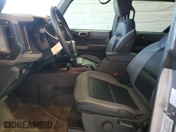 2022 Ford Bronco with VIN 1FMDE5BH7NLB36534, listed as a Copart auction lot 53598985 with 47,572 mi miles and Salvage title. Bid and sale history available at DreamBid. Image 7.