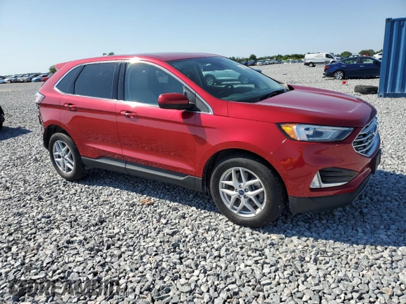 2021 Ford Edge SEL with VIN 2FMPK4J9XMBA16252, listed as a Copart auction lot 52359335 with 56,889 mi miles and Salvage Title. Bid and sale history available at carsss.com. Image 4.