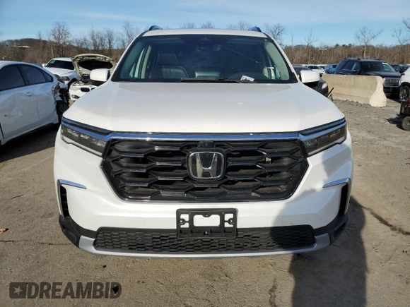 2025 Honda Pilot Elite with VIN 5FNYG1H86SB022085, listed as a Copart auction lot 83866204 with Not Provided miles and Salvage Title. Bid and sale history available at DreamBid. Image 5.