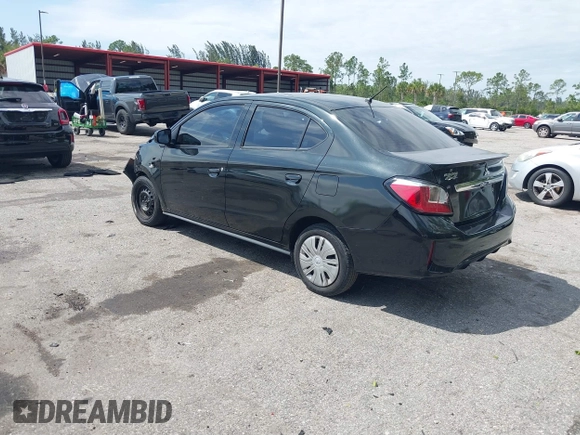 2022 Mitsubishi Mirage ES with VIN ML32FUFJ7NHF06356, listed as a IAAI auction lot 41815806 with 30,873 mi miles and . Bid and sale history available at DreamBid. Image 3.