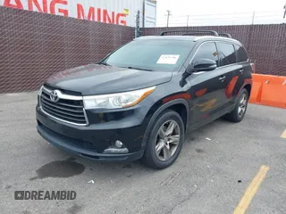 2014 Toyota Highlander Limited with VIN 5TDYKRFHXES015138, listed as a IAAI auction lot 42421746 with 130,223 mi miles and . Bid and sale history available at DreamBid. Image 2.