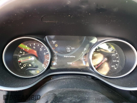 2018 Jeep Compass Altitude with VIN 3C4NJDBBXJT325669, listed as a Copart auction lot 87762825 with 70,738 mi miles and Salvage Title. Bid and sale history available at carsss.com. Image 9.