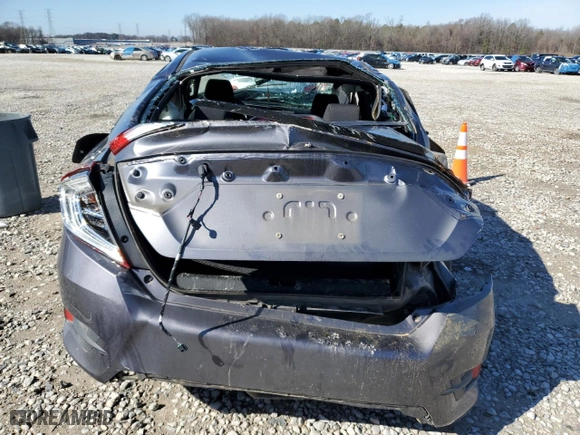 2019 Honda Civic Sedan Sport with VIN 2HGFC2F84KH598152, listed as a Copart auction lot 45580455 with 0 mi miles and Salvage Title. Bid and sale history available at carsss.com. Image 6.