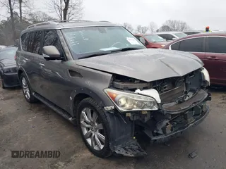 2013 Infiniti QX56 with VIN JN8AZ2NF4D9531159, listed as a IAAI auction lot 41510201 with 127,040 mi miles and . Bid and sale history available at DreamBid. Image 1.