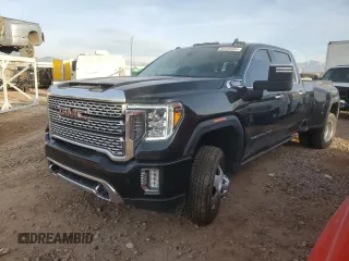 2021 GMC Sierra 3500HD Denali z VIN 1GT49WEY3MF139213, wystawiony jako Copart lot #82445954 z przebiegiem 34 866 mil mil oraz Szkoda całkowita • Salvage title. Historia ofert i sprzedaży dostępna na DreamBid. Obrazek 1.
