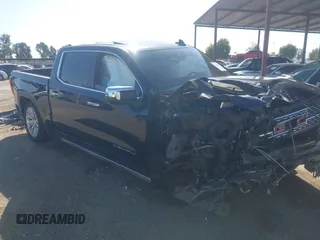 2019 GMC Sierra 1500 Denali z VIN 1GTU9FEL8KZ173809, wystawiony jako IAAI lot #42363300 z przebiegiem 75 425 mil mil oraz . Historia ofert i sprzedaży dostępna na DreamBid. Obrazek 1.
