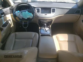 2009 Hyundai Genesis with VIN KMHGC46E69U041086, listed as a Copart auction lot 51020435 with 128,764 mi miles and Salvage Title. Bid and sale history available at DreamBid. Image 8.