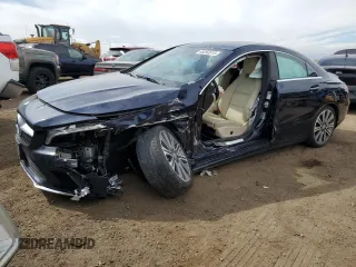2018 Mercedes-Benz CLA with VIN WDDSJ4GB9JN515142, listed as a Copart auction lot 48262815 with 44,152 mi miles and Salvage Title. Bid and sale history available at carsss.com. Image 1.