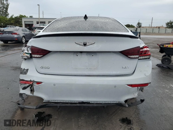 2019 Genesis G80 3.3T Sport with VIN KMTFN4JB7KU306127, listed as a Copart auction lot 86709364 with 51,923 mi miles and Non Repairable. Bid and sale history available at carsss.com. Image 6.