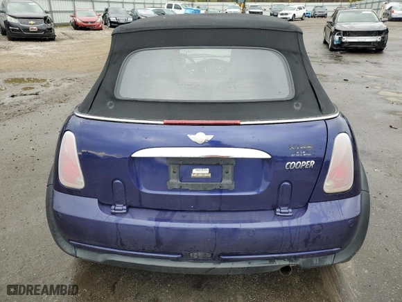 2005 MINI Cooper Convertible with VIN WMWRF33415TF62243, listed as a Copart auction lot 84150374 with 136,749 mi miles and Salvage Title. Bid and sale history available at carsss.com. Image 6.
