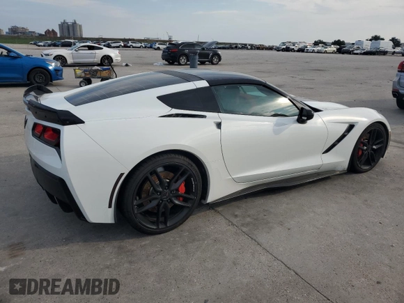 2016 Chevrolet Corvette Z51 2LT with VIN 1G1YJ2D7XG5105850, listed as a Copart auction lot 71575824 with Not provided miles and Non repairable. Bid and sale history available at DreamBid. Image 3.