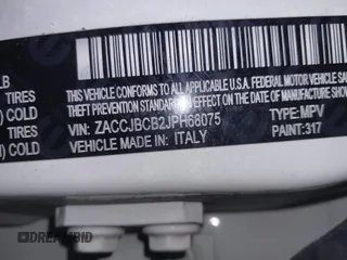 2018 Jeep Renegade Trailhawk с VIN ZACCJBCB2JPH68075, выставлен на аукционе IAAI как лот 41609405 с пробегом 131 139 миль миль и . История ставок и продаж доступна на DreamBid. Изображение 9.