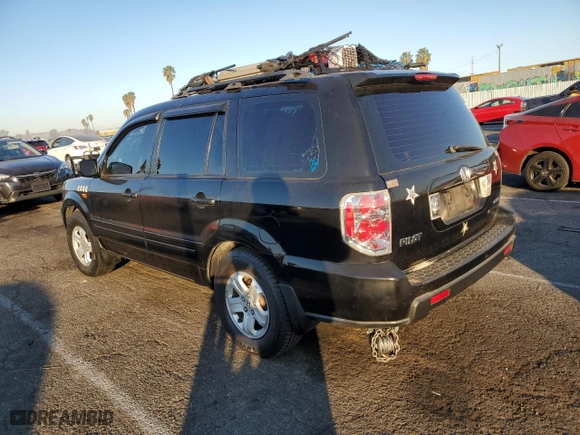 2007 Honda Pilot LX with VIN 5FNYF181X7B008882, listed as a Copart auction lot 87508455 with 0 mi miles and Salvage Title. Bid and sale history available at carsss.com. Image 2.