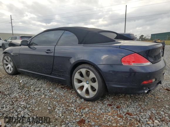 2007 BMW 6 Series 650i z VIN WBAEK13527CN83125, wystawiony jako Copart lot #79381004 z przebiegiem 140 844 mil mil oraz Szkoda całkowita • Salvage title. Historia ofert i sprzedaży dostępna na DreamBid. Obrazek 2.