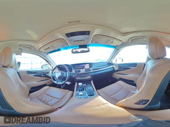 2016 Lexus LS 460 with VIN JTHCL5EF9G5026896, listed as a Copart auction lot 86105034 with 33,073 mi miles and Salvage title. Bid and sale history available at DreamBid. Image 13.