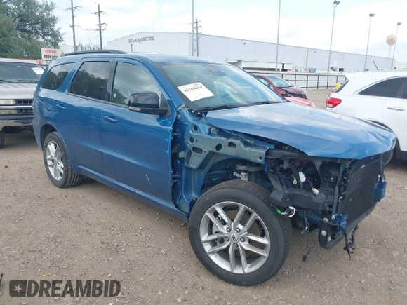 2025 Dodge Durango GT Plus with VIN 1C4RDJDG9SC517906, listed as a IAAI auction lot 42164264 with 1,247 mi miles and . Bid and sale history available at DreamBid. Image 1.