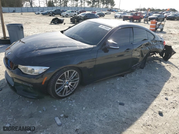 2017 BMW 4 Series 430i with VIN WBA4F7C30HG788146, listed as a Copart auction lot 88726865 with 81,697 mi miles and Salvage Title. Bid and sale history available at carsss.com. Image 1.