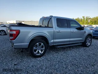 2021 Ford F-150 XL with VIN 1FTEW1C8XMKE52138, listed as a Copart auction lot 52744615 with 127,833 mi miles and Salvage Title. Bid and sale history available at carsss.com. Image 3.