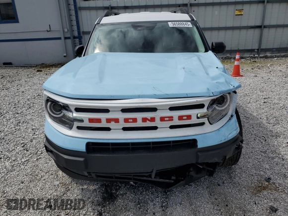 2023 Ford Bronco Sport Heritage with VIN 3FMCR9G68PRD23204, listed as a Copart auction lot 56588845 with 25,990 mi miles and Salvage title. Bid and sale history available at DreamBid. Image 5.