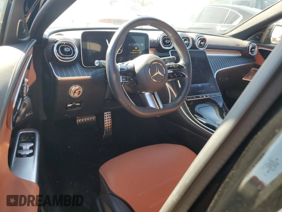 2023 Mercedes-Benz C 300 with VIN W1KAF4GB7PR145520, listed as a Copart auction lot 42082655 with 37,008 mi miles and Salvage title. Bid and sale history available at DreamBid. Image 8.