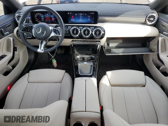 2024 Mercedes-Benz CLA 250 with VIN W1K5J4HB1RN450181, listed as a Copart auction lot 50052825 with 5,297 mi miles and Salvage title. Bid and sale history available at DreamBid. Image 8.