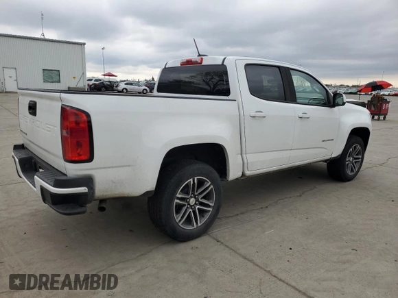 2021 Chevrolet Colorado 2WD Work Truck with VIN 1GCGSBEA7M1103874, listed as a Copart auction lot 48064815 with 145,758 mi miles and Salvage Title. Bid and sale history available at carsss.com. Image 3.