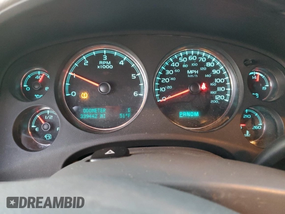 2011 GMC Yukon XL SLT with VIN 1GKS2KE35BR320712, listed as a Copart auction lot 42785505 with 339,442 mi miles and Clean Title. Bid and sale history available at DreamBid. Image 9.