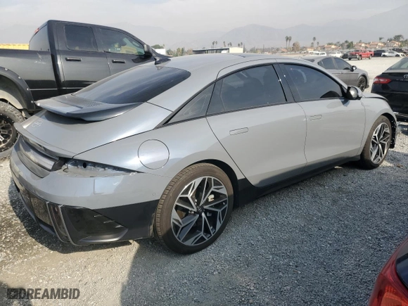 2023 Hyundai IONIQ 6 Limited with VIN KMHM54AA0PA036207, listed as a Copart auction lot 86323444 with 48498 miles and Salvage Title. Bid and sale history available at carsss.com. Image 3.