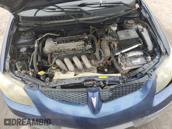 2003 Pontiac Vibe GT z VIN 5Y2SN62L83Z419265, wystawiony jako Copart lot #75017504 z przebiegiem 294 423 mil mil oraz Szkoda całkowita • Salvage title. Historia ofert i sprzedaży dostępna na DreamBid. Obrazek 12.