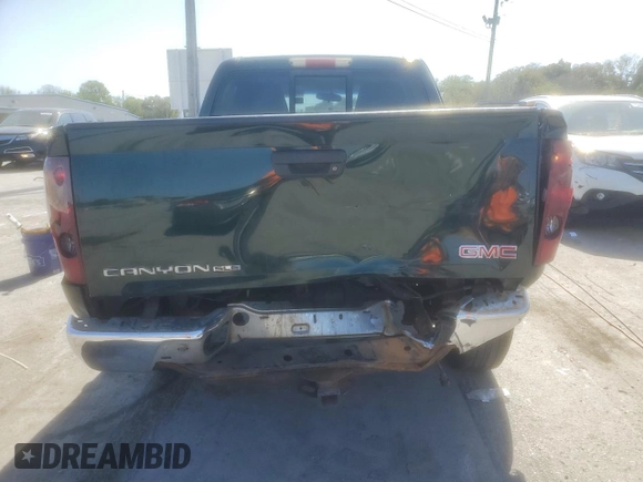 2004 GMC Canyon 1SB SLE Z85 with VIN 1GTDT136848179832, listed as a Copart auction lot 75392664 with 243,777 mi miles and Salvage Title. Bid and sale history available at carsss.com. Image 6.