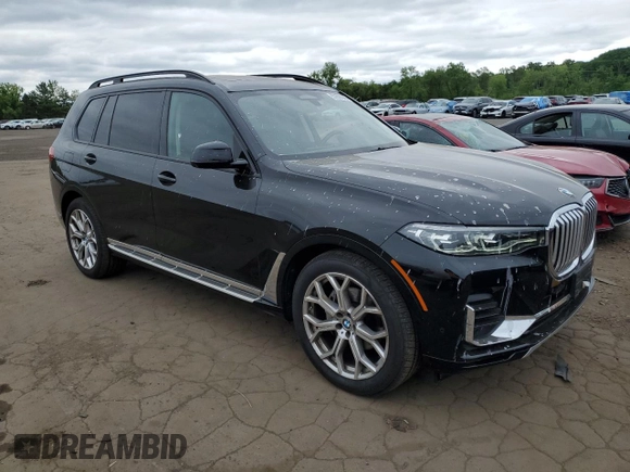 2022 BMW X7 xDrive40i z VIN 5UXCW2C03N9M08416, wystawiony jako Copart lot #57808645 z przebiegiem 38 424 mil mil oraz Szkoda całkowita • Salvage title. Historia ofert i sprzedaży dostępna na DreamBid. Obrazek 4.